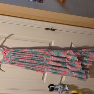 Lilly Pulitzer Pamelyn Dress  Surf Blue So Shellegant Sz 12 NWOT